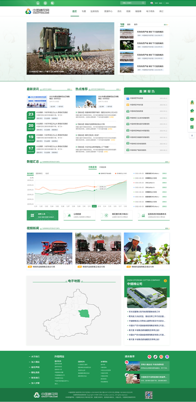 中國棉花網設計方案