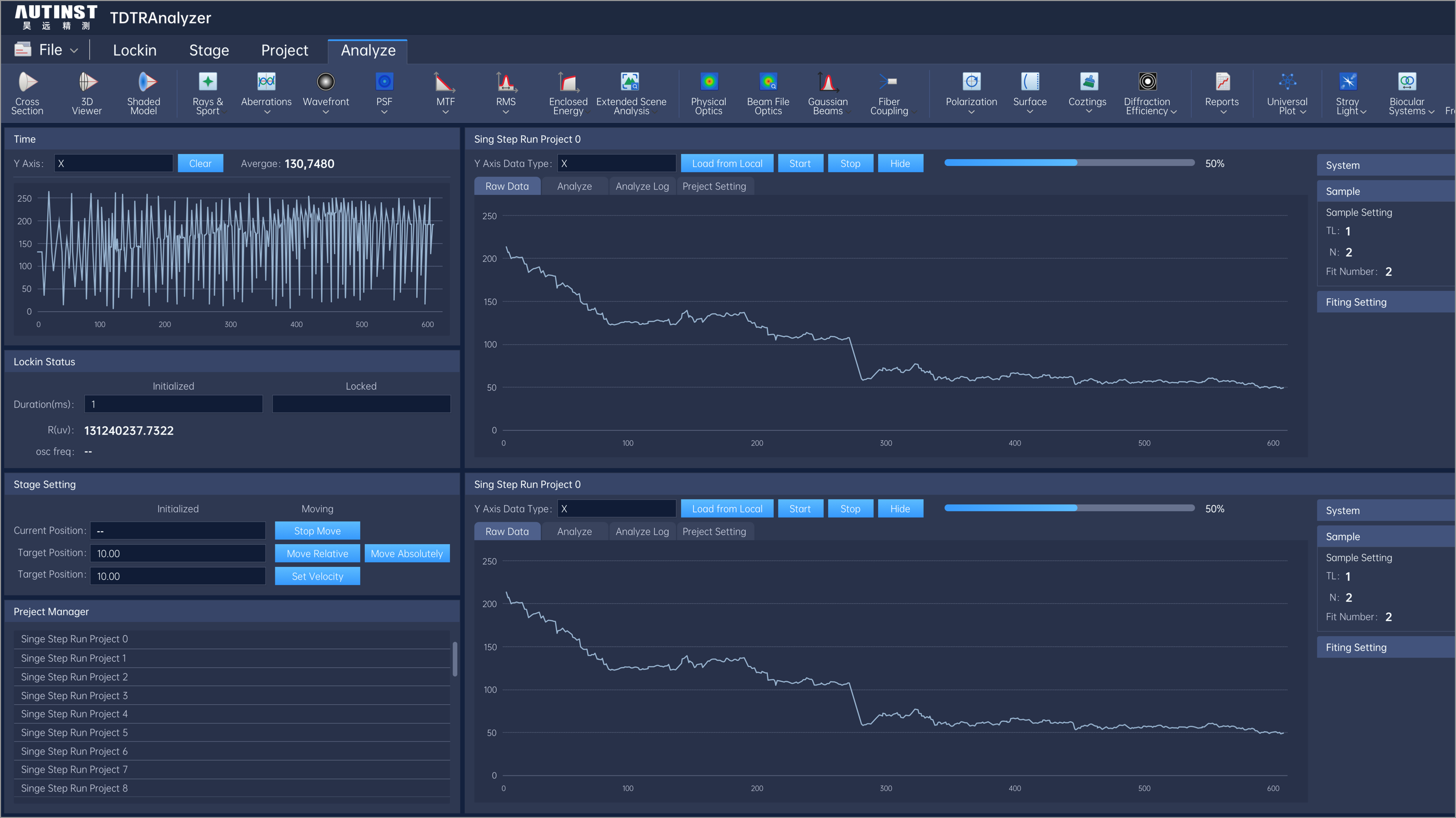 飛秒激光時(shí)域熱反射測量系統(tǒng)軟件UI界面設(shè)計(jì)-昊遠(yuǎn)精測軟件系統(tǒng)界面設(shè)計(jì)